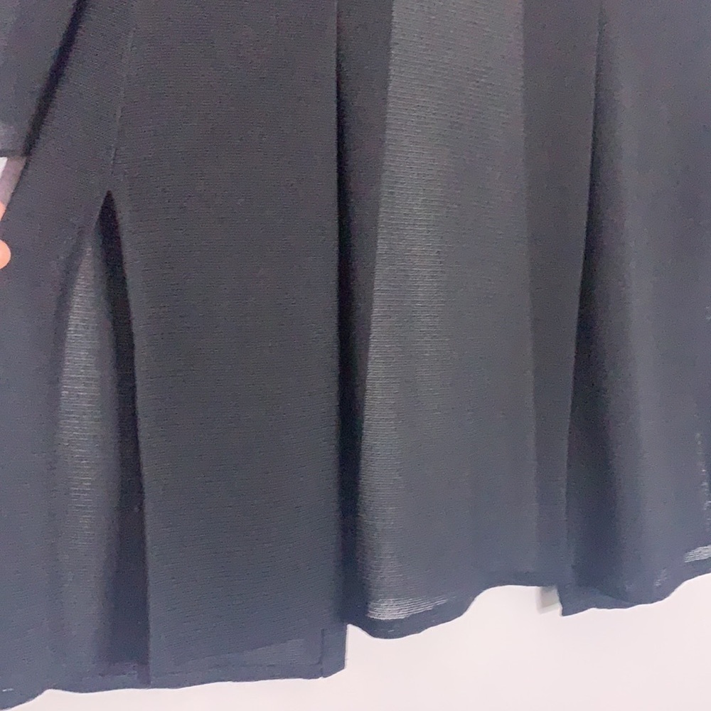 Vintage terra nostra black blouse knit cardigan bell sleeve large women’s - Picture 5 of 7